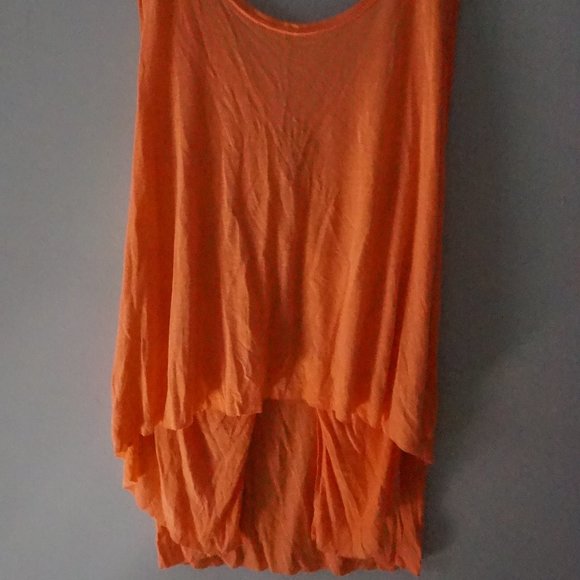 NWT Free People Cruz Cape Tank Top Orange M - Picture 2 of 6